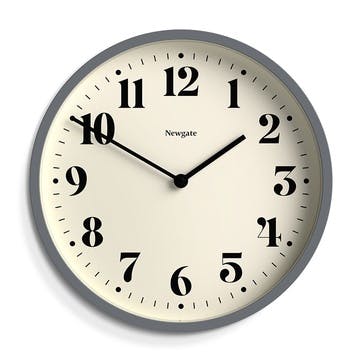 Number Four Wall Clock D30cm, French Navy