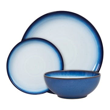 Blue Haze Coupe Dinnerware Set, 12 Piece