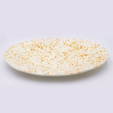 Splatter Serving Platter 44cm, Burnt Orange