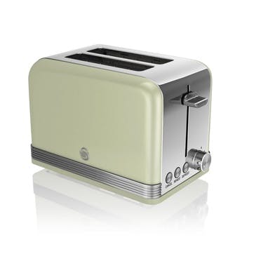 Retro 2-Slice Toaster, Green