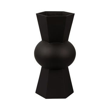 Geo Count Vase H29cm, Black