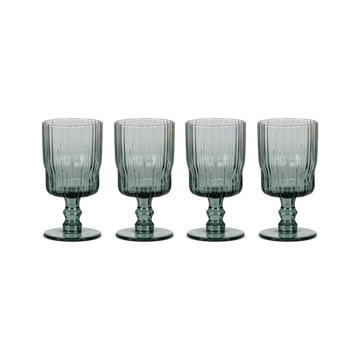 Fali Set of 4 Wine Glasses 300ml, Blue