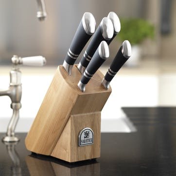 Maison Ashwood Knife Block, 5 Pieces