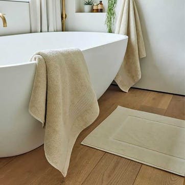 Organic Eco Twist Shower Mat, Natural