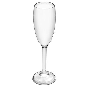 Acrylic Champagne Flute 175ml, Clear