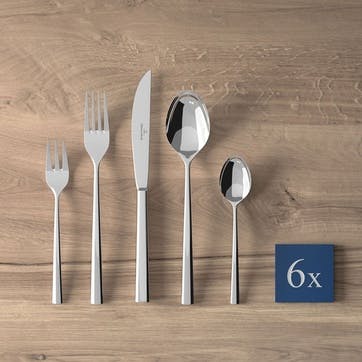 30 piece cutlery set, Villeroy & Boch, Piemont, stainless steel