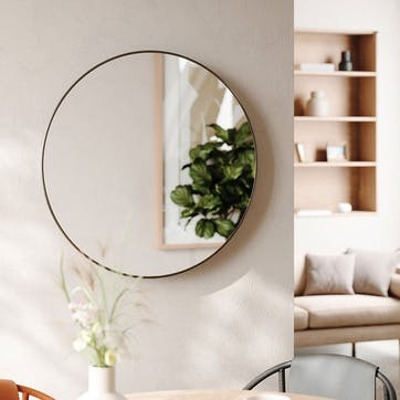 Hubba Mirror D86cm, Titanium