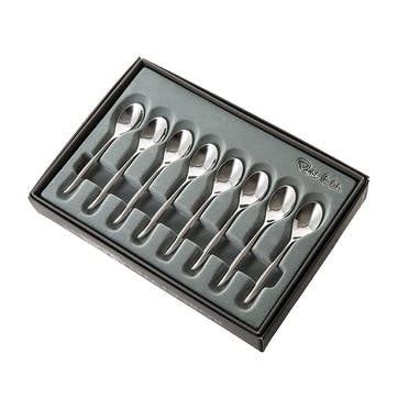 Hidcote Set of 8 Coffee Spoons L10cm, Stainless Steel