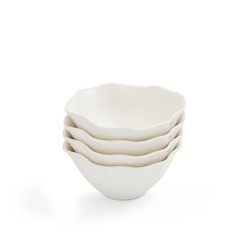 Floret Cream All Purpose Bowl Set of 4
