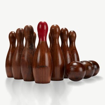 Rosewood Skittle Ball Set