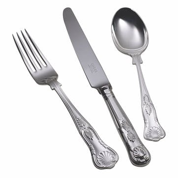 Kings Silver Plated Cutlery Set, 44 Piece