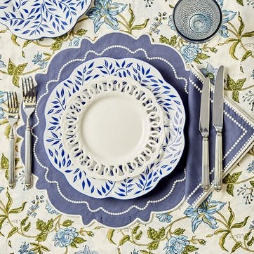 Abigail Set of 4 Placemat, D40cm, Blue