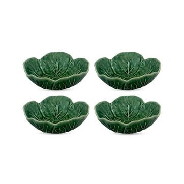 Cabbage Bowls, Set Of 4, 15cm, Green