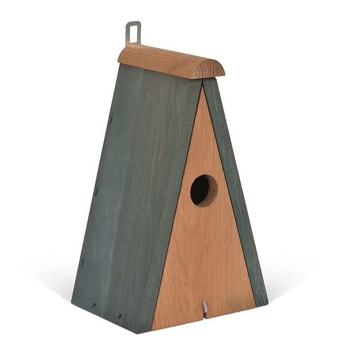 Littleworth Pitched Roof Bird House, Olive Green