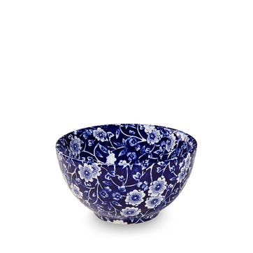 Calico Sugar Bowl, D9.5cm, Blue