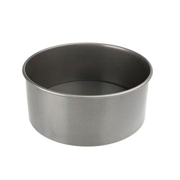 Loose Base Round Cake Pan, 20cm, Grey