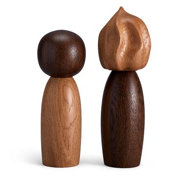 Picanto Salt & Pepper Mills H12cm, Oak