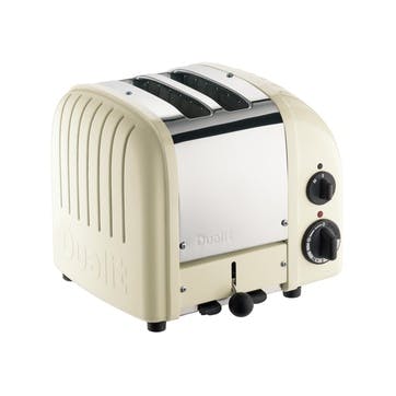 Classic Toaster, 2 Slot; Cream