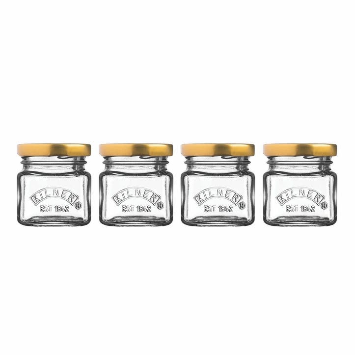 Set Of 4 Mini Jars
