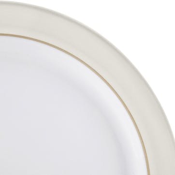 Natural Canvas Dinner Plate, 27cm, Cream