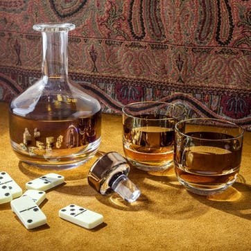 Whiskey decanter, W13 x H23cm, Tom Dixon, Tank, glass