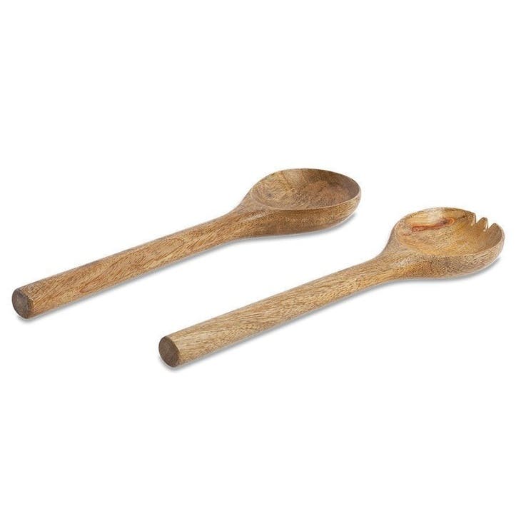 Mango Wood Salad Servers, 30cm