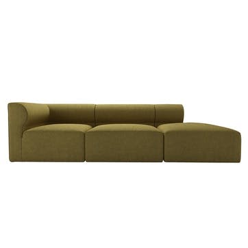 Cohen LHF Modular Sofa, Mossymere, Norfolk Cotton