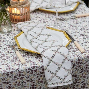 Allegra Linen Tablecloth 170 x 350cm, Green