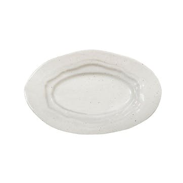 Refectoire Oval Dish L37 x W25cm, Sable Brilliant