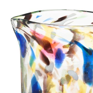 Terrazzo Hand Made Glass Jug/Pitcher 1L, Multicolour