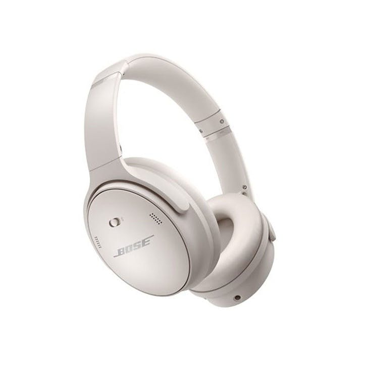 Bose QuietComfort 45 Noise-Canceling Wireless Headphones, White Smoke , White