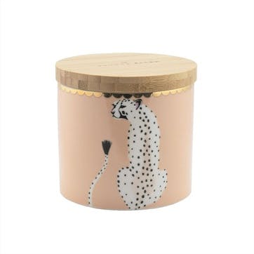 Cheetah Small Storage Jar, H10cm, Pastel