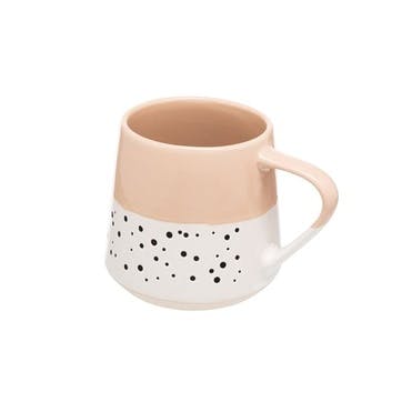 Dotted Mug , 350ml, Blush