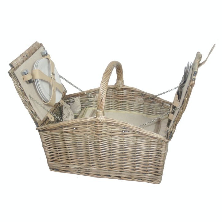 Willow Double Lidded 4 Person Picnic Hamper