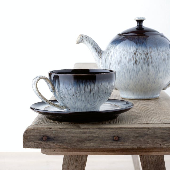 Halo Tea/ Coffee Cup, 200ml, Black/ Blue