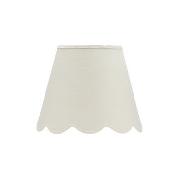 Fabric Scallop Small Lampshade, White