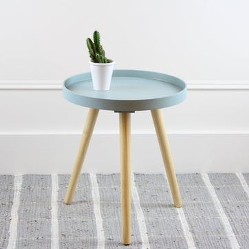 Larsen Side Table, Small, Aqua