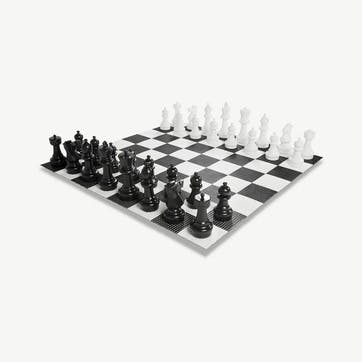 Giant Chess Set with Mat