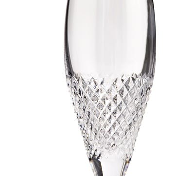 Diamond Mosaic Set of 2 Champagne Flutes 155ml, Clear