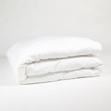 The Edged 300 Thread Count Oxford Border Sateen Duvet Cover Double, White