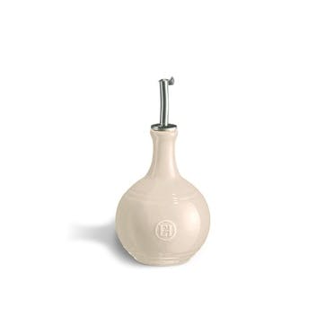 Ceramic Vinegar Flask, 400ml, Cream