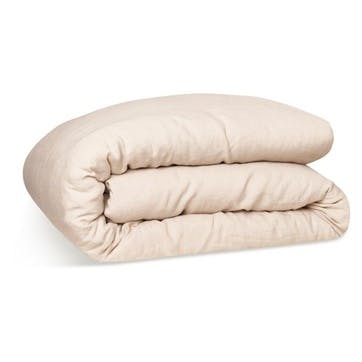 Linen Double Duvet Cover, Almond