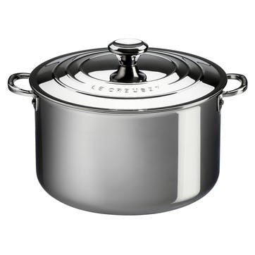 Signature Stainless Steel Deep Casserole With Lid - 20cm