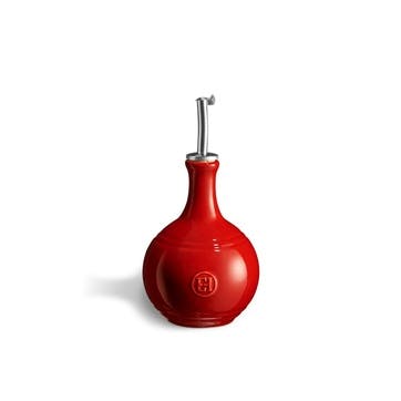 Ceramic Vinegar Flask, 400ml, Burgundy