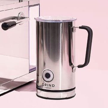 Grind Milk Frother 20cm x 11cm, Stainless Steel