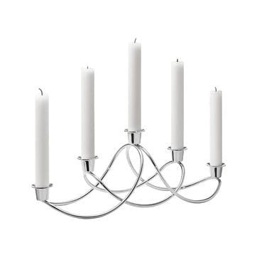 Harmony Candle Holder, Silver