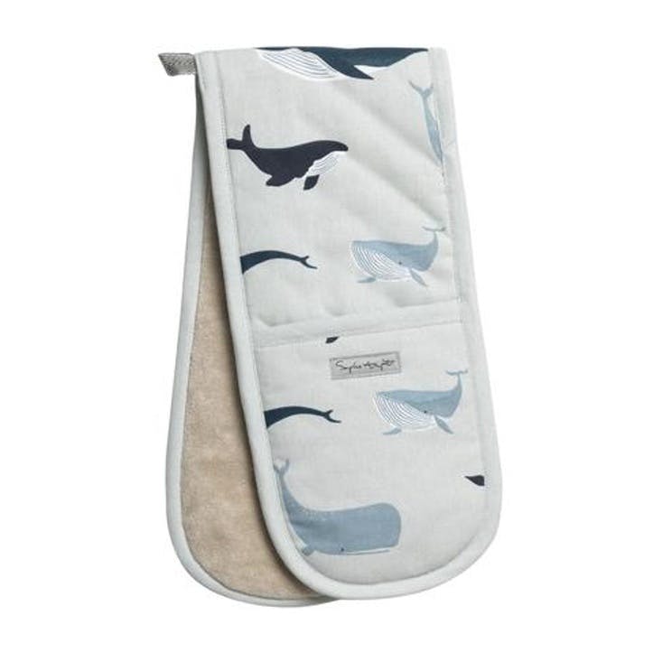 Whales, Double Oven Glove