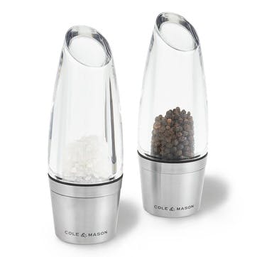 Milston Acrylic and Stainless Steel Salt & Pepper Mill Gift Set