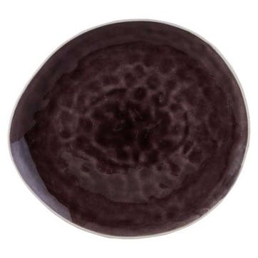 Vie Naturelle Large Plate, W27.5cm x D25cm, Aubergine