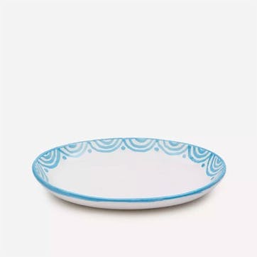 Large Oval Serving Dish, Sky